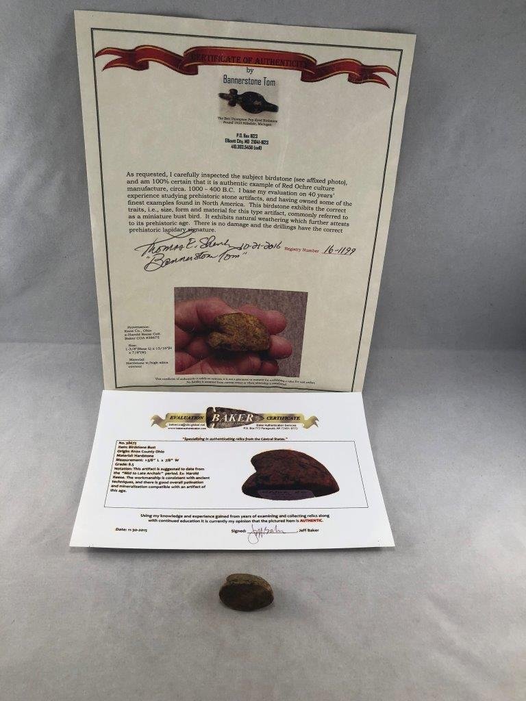 BIRDSTONE BUST       WITH 2   COA'S (1 of 7)