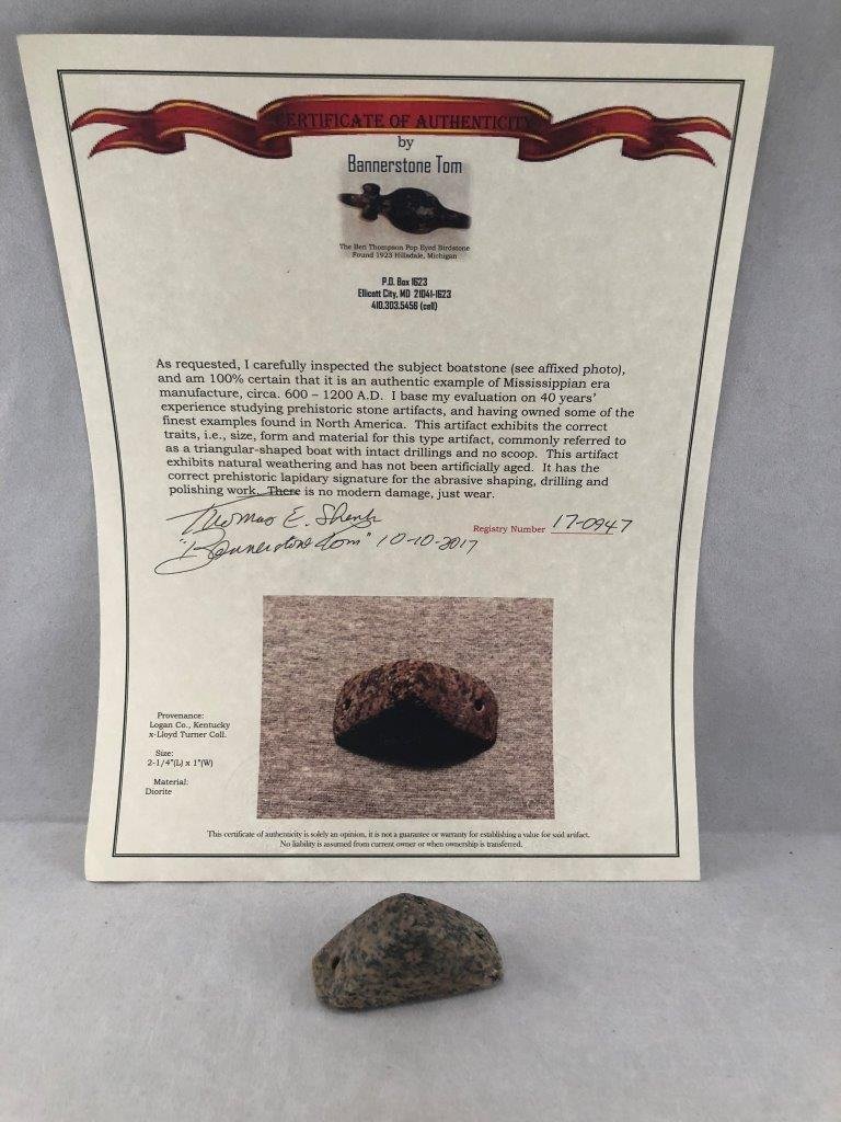 BOATSTONE     WITH  COA (1 of 6)