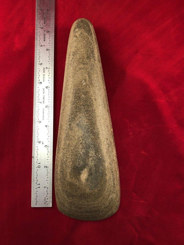 LARGE POLE CELT   INDIAN ARTIFACT ARROWHEAD (1 of 6)