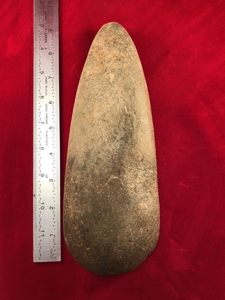 LARGE POLE CELT   INDIAN ARTIFACT ARROWHEAD (1 of 4)