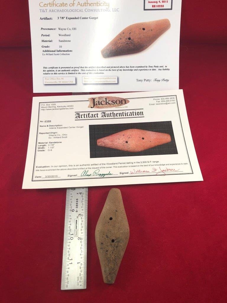 ADENA EXPANDED CENTER GORGET    WITH 2 COA's (1 of 6)