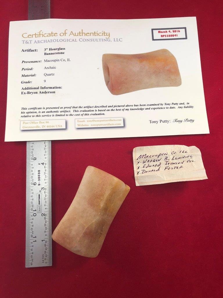 HOURGLASS BANNERSTONE    WITH  COA (1 of 8)