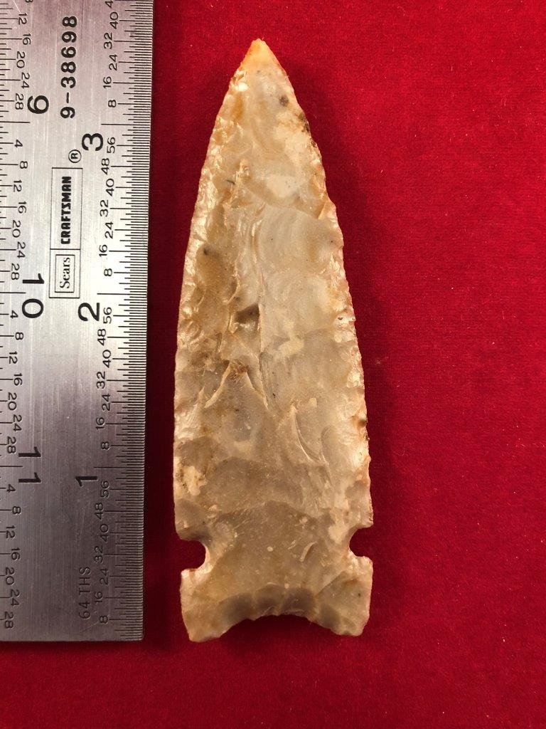 CACHE RIVER      INDIAN ARTIFACT ARROWHEAD (1 of 3)