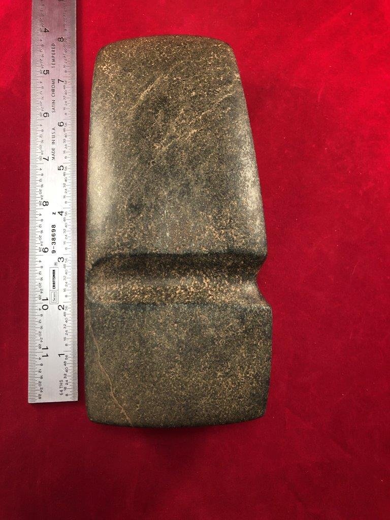 LARGE GROOVED AXE  INDIAN ARTIFACT ARROWHEAD (1 of 5)