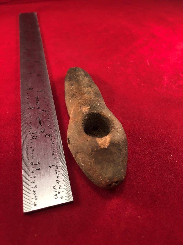 SNAKE EFFIGY PIPE     INDIAN ARTIFACT ARROWHEAD (1 of 5)