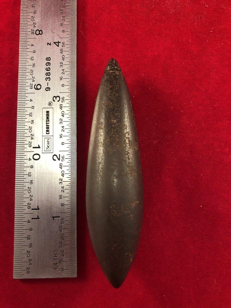 HEMATITE PLUMMET  INDIAN ARTIFACT ARROWHEAD (1 of 3)