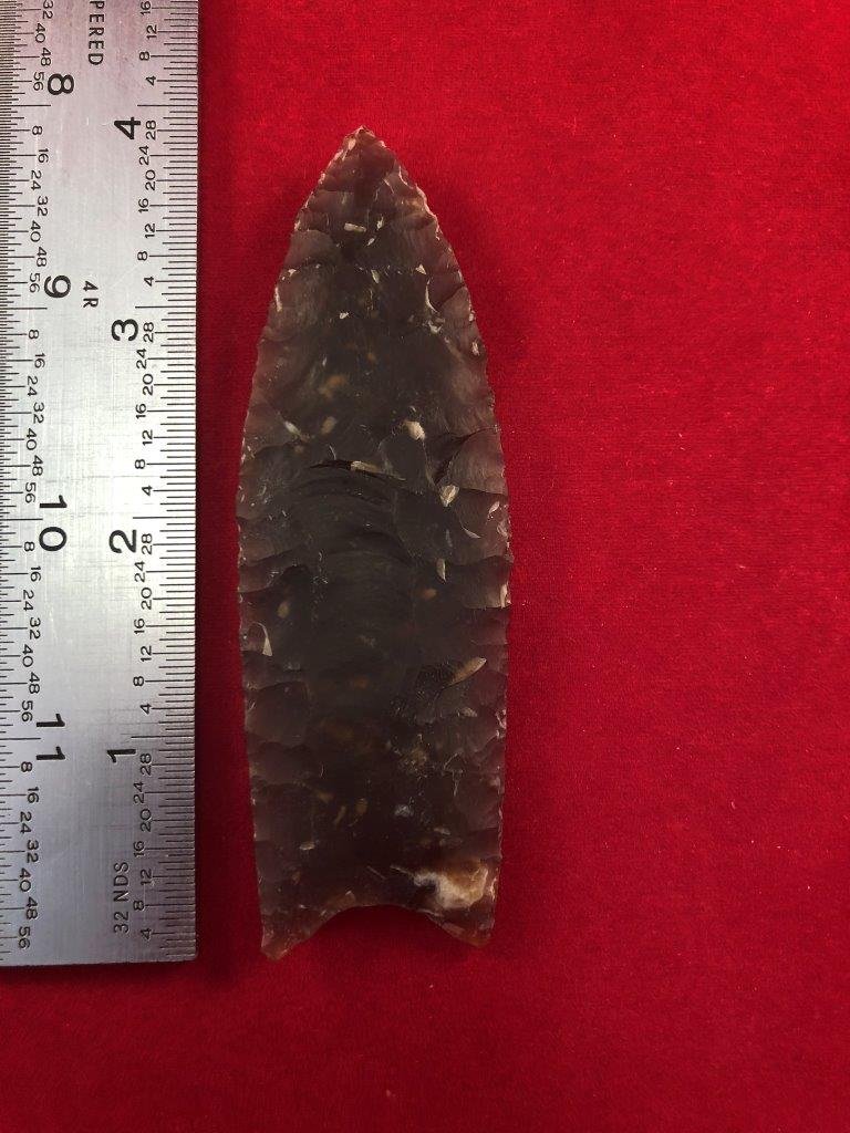 CLOVIS      INDIAN ARTIFACT ARROWHEAD (1 of 4)