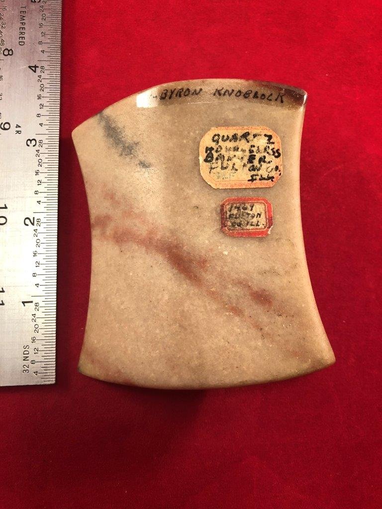 QUARTZ HOURGLASS BANNERSTONE  INDIAN ARTIFACT ARROWHEAD (1 of 5)