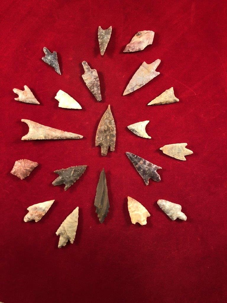 20 NEOLITHIC POINTS INDIAN ARTIFACT ARROWHEAD (1 of 1)