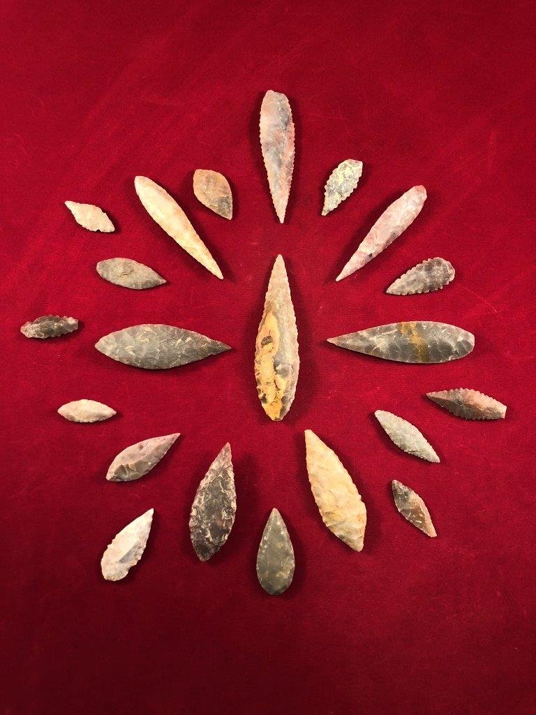 20 NEOLITHIC POINTS INDIAN ARTIFACT ARROWHEAD (1 of 1)