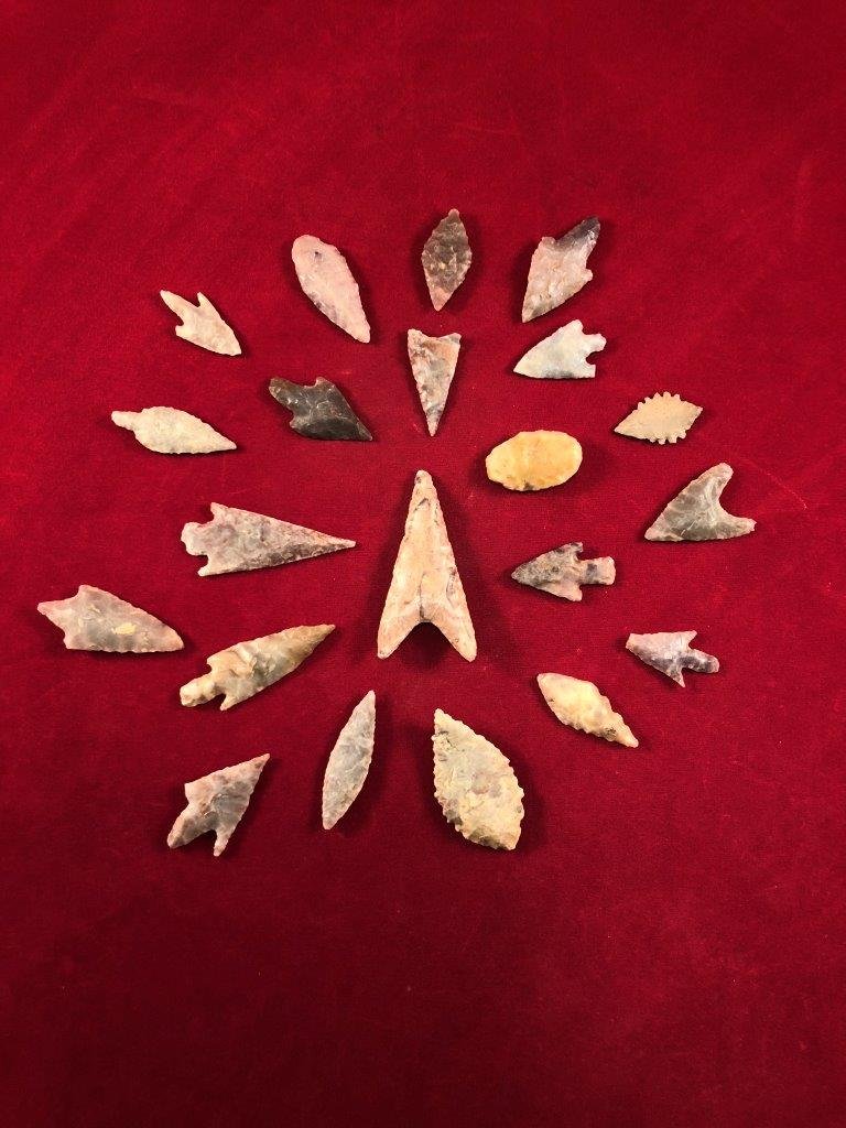 20 NEOLITHIC POINTS INDIAN ARTIFACT ARROWHEAD (1 of 1)