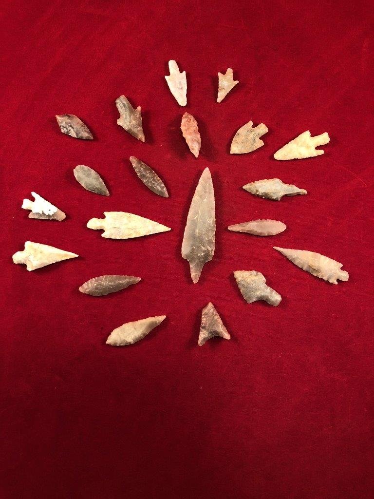20 NEOLITHIC POINTS INDIAN ARTIFACT ARROWHEAD (1 of 1)