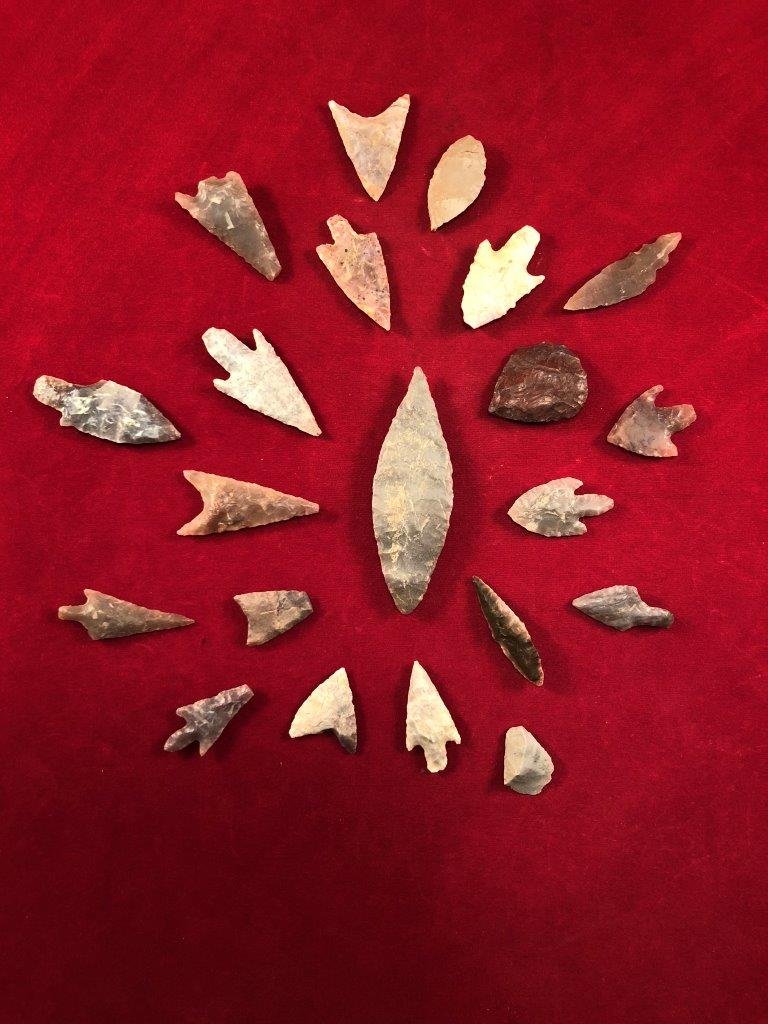 20 NEOLITHIC POINTS INDIAN ARTIFACT ARROWHEAD (1 of 1)