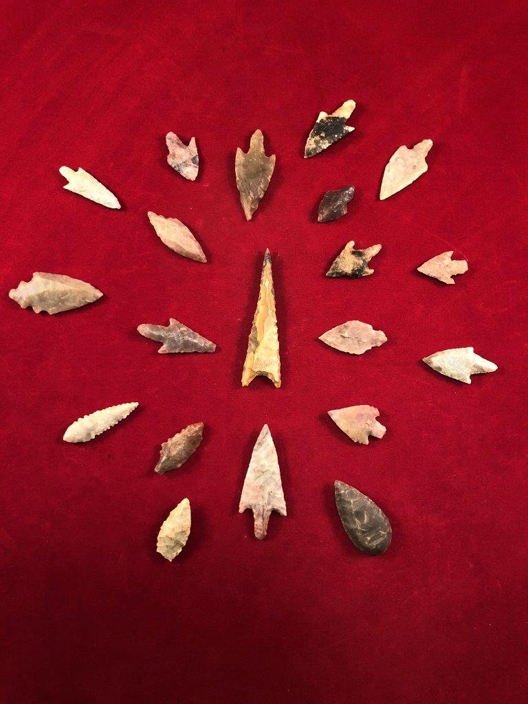 20 NEOLITHIC POINTS INDIAN ARTIFACT ARROWHEAD (1 of 1)