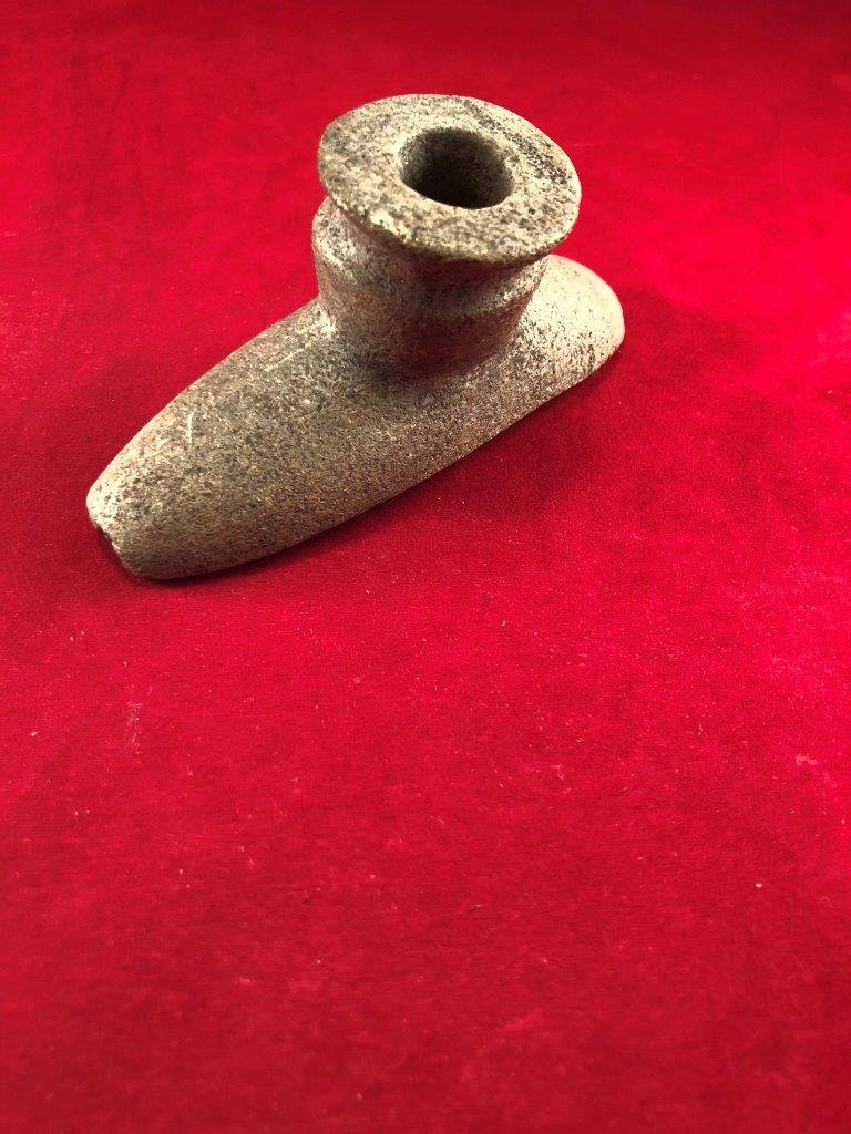 HOPEWELL PIPE    INDIAN ARTIFACT ARROWHEAD (1 of 7)