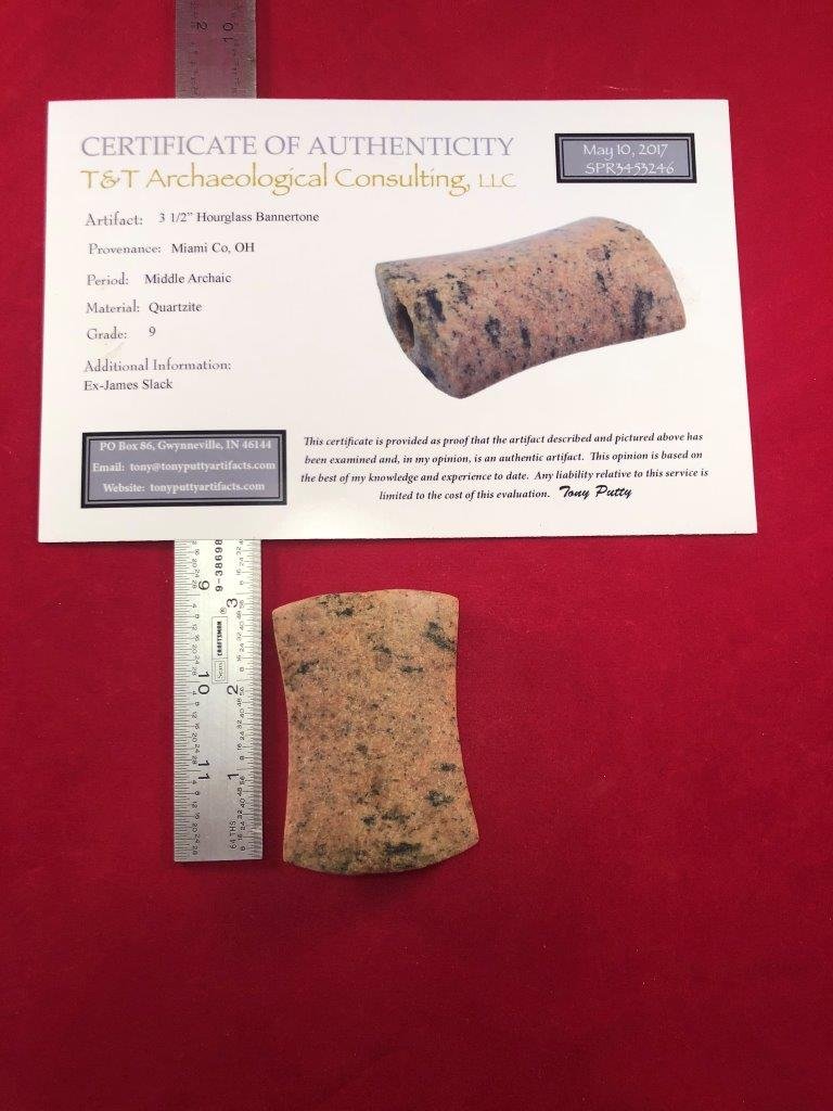 BANNERSTONE   INDIAN ARTIFACT ARROWHEAD W/ COA (1 of 7)