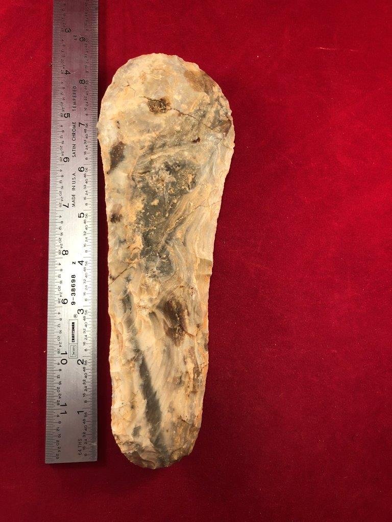 CHIPPED HOE      INDIAN ARTIFACT ARROWHEAD (1 of 3)