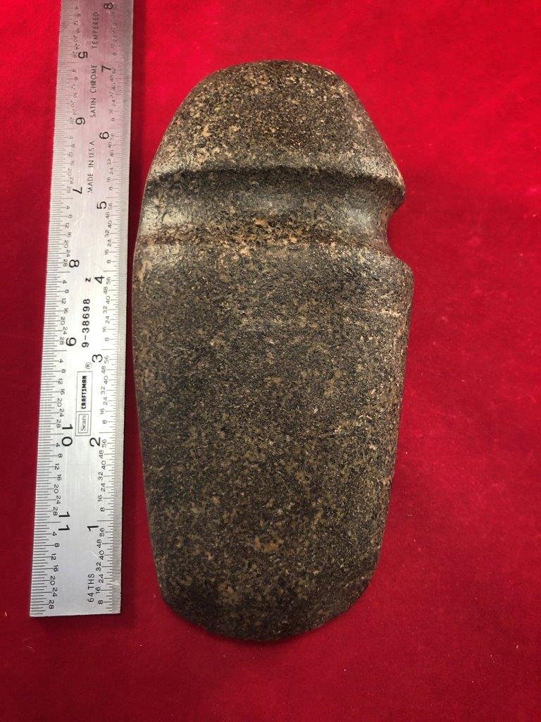 GROOVED AXE INDIAN ARTIFACT ARROWHEAD: THIS BEAUTIFUL NATIVE AMERICAN INDIAN ARTIFACT IS 6&3/4 INCHES LONG. IT IS FROM OHIO. IT WILL MAKE A GREAT ADDITION TO YOUR COLLECTION! KEY WORDS: NATIVE AMERICAN INDIAN ARTIFACT ARTIFACTS ARROWHEAD A