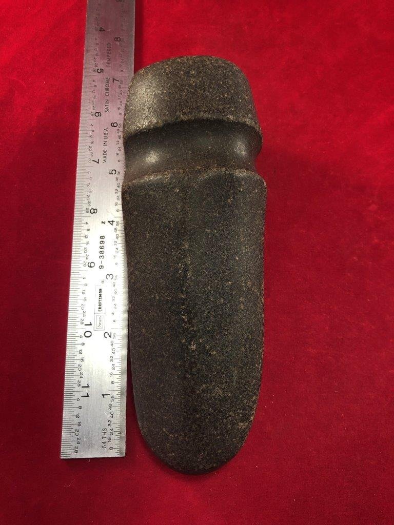 GROOVED AXE INDIAN ARTIFACT ARROWHEAD: THIS BEAUTIFUL NATIVE AMERICAN INDIAN ARTIFACT IS 6&1/2 INCHES LONG. IT IS FROM OHIO. IT WILL MAKE A GREAT ADDITION TO YOUR COLLECTION! KEY WORDS: NATIVE AMERICAN INDIAN ARTIFACT ARTIFACTS ARROWHEAD A