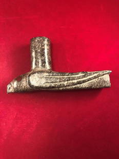 HAWK EFFIGY STONE PIPE INDIAN ARTIFACT ARROWHEAD: THIS BEAUTIFUL NATIVE AMERICAN INDIAN ARTIFACT IS 7 INCHES LONG. IT IS FROM TENNESSEE. IT WILL MAKE A GREAT ADDITION TO YOUR COLLECTION! KEY WORDS: NATIVE AMERICAN INDIAN ARTIFACT ARTIFACTS ARROWHEAD