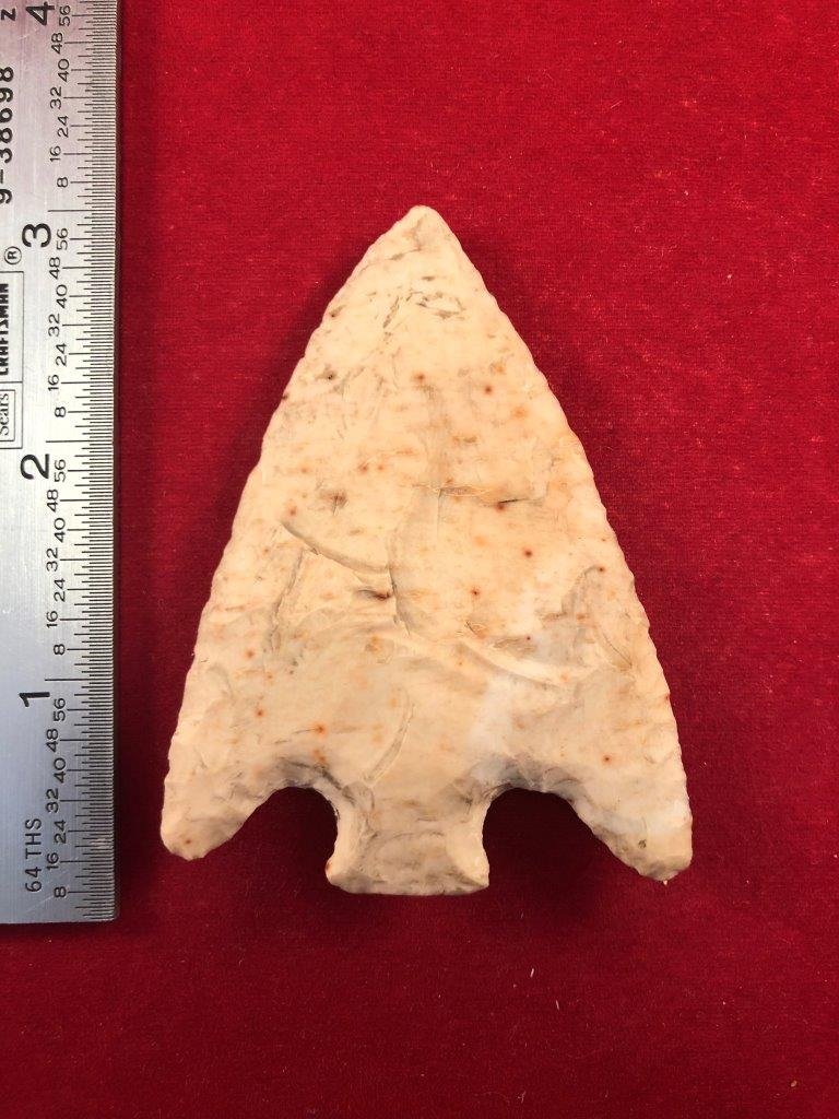 SMITH INDIAN ARTIFACT ARROWHEAD: THIS BEAUTIFUL NATIVE AMERICAN INDIAN ARTIFACT IS 2&3/4 INCHES LONG. IT IS FROM MISSISSIPPI. IT WILL MAKE A GREAT ADDITION TO YOUR COLLECTION! KEY WORDS: NATIVE AMERICAN INDIAN ARTIFACT ARTIFACTS ARRO