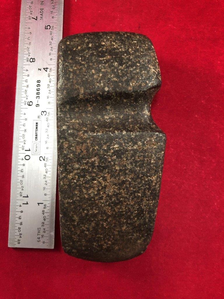 GROOVED AXE INDIAN ARTIFACT ARROWHEAD: THIS BEAUTIFUL NATIVE AMERICAN INDIAN ARTIFACT IS 4&1/2 INCHES LONG. IT IS FROM OHIO. IT WILL MAKE A GREAT ADDITION TO YOUR COLLECTION! KEY WORDS: NATIVE AMERICAN INDIAN ARTIFACT ARTIFACTS ARROWHEAD A