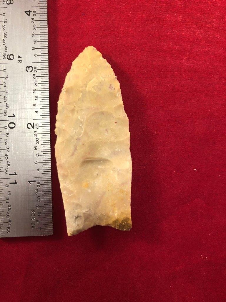 CLOVIS INDIAN ARTIFACT ARROWHEAD