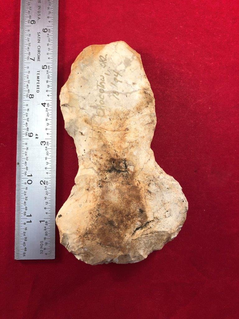 CHIPPED AXE      INDIAN ARTIFACT ARROWHEAD (1 of 3)