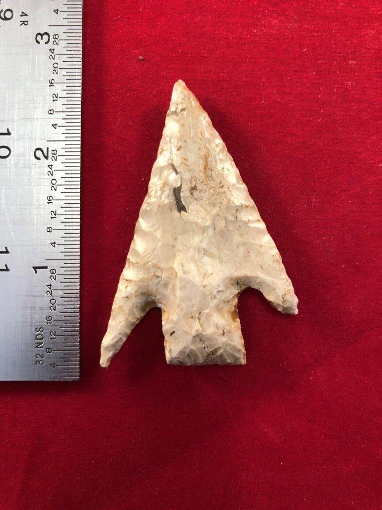 MARSHALL INDIAN ARTIFACT ARROWHEAD: THIS BEAUTIFUL NATIVE AMERICAN INDIAN ARTIFACT IS 2&1/2 INCHES LONG. IT IS FROM MISSOURI. IT WILL MAKE A GREAT ADDITION TO YOUR COLLECTION! KEY WORDS: NATIVE AMERICAN INDIAN ARTIFACT ARTIFACTS ARROWHE