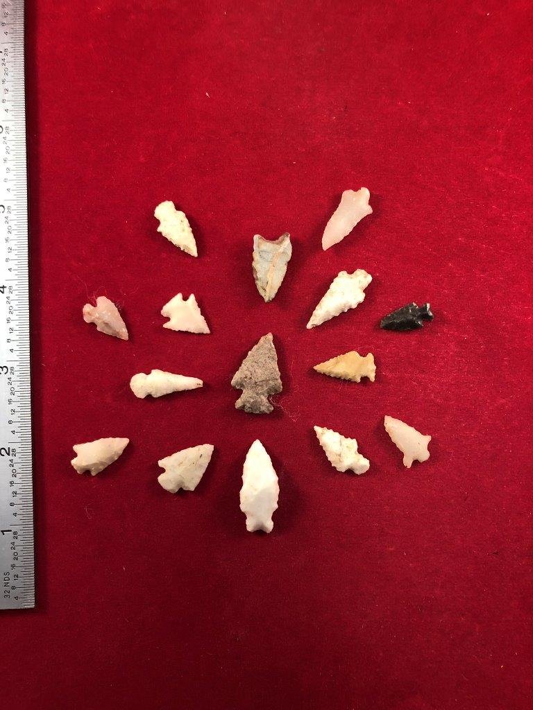 15 EAST TEXAS BIRD POINTS    INDIAN ARTIFACT ARROWHEAD (1 of 2)