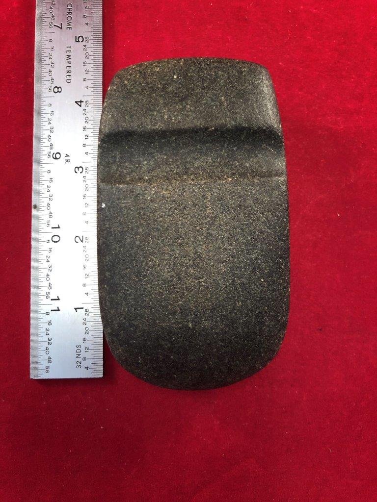 GROOVED AXE INDIAN ARTIFACT ARROWHEAD: THIS BEAUTIFUL NATIVE AMERICAN INDIAN ARTIFACT IS 4 INCHES LONG. IT IS FROM LEE COUNTY IOWA. IT WILL MAKE A GREAT ADDITION TO YOUR COLLECTION! KEY WORDS: NATIVE AMERICAN INDIAN ARTIFACT ARTIFACTS ARRO