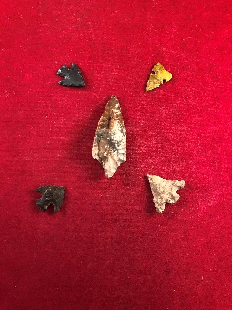 5 OREGON  POINTS    ARROWHEADS INDIAN ARTIFACT (1 of 2)