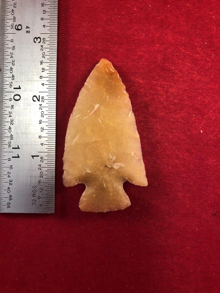 MARSHALL INDIAN ARTIFACT ARROWHEAD: THIS BEAUTIFUL NATIVE AMERICAN INDIAN ARTIFACT IS 2&1/2 INCHES LONG. IT IS FROM MISSOURI. IT WILL MAKE A GREAT ADDITION TO YOUR COLLECTION! KEY WORDS: NATIVE AMERICAN INDIAN ARTIFACT ARTIFACTS ARROWHE
