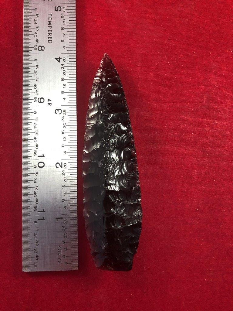 OBSIDIAN POINT     INDIAN ARTIFACT ARROWHEAD (1 of 4)