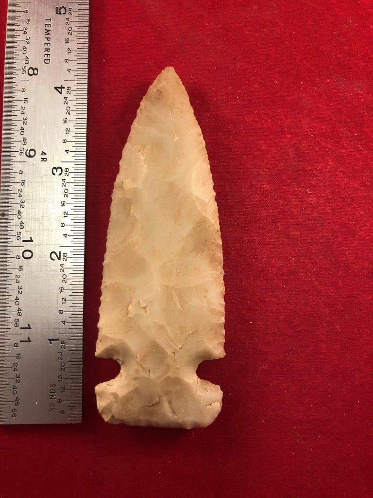 SIDE NOTCHED POINT        INDIAN ARTIFACT ARROWHEAD (1 of 4)