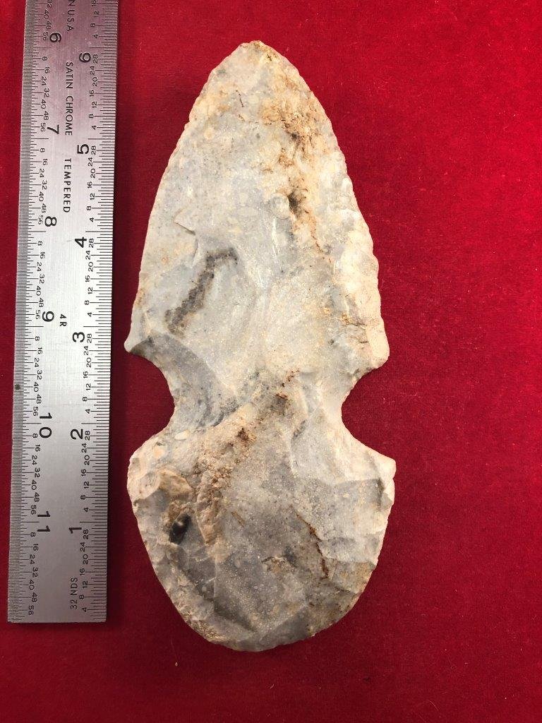 NOTCHED HOE  INDIAN ARTIFACT ARROWHEAD (1 of 3)