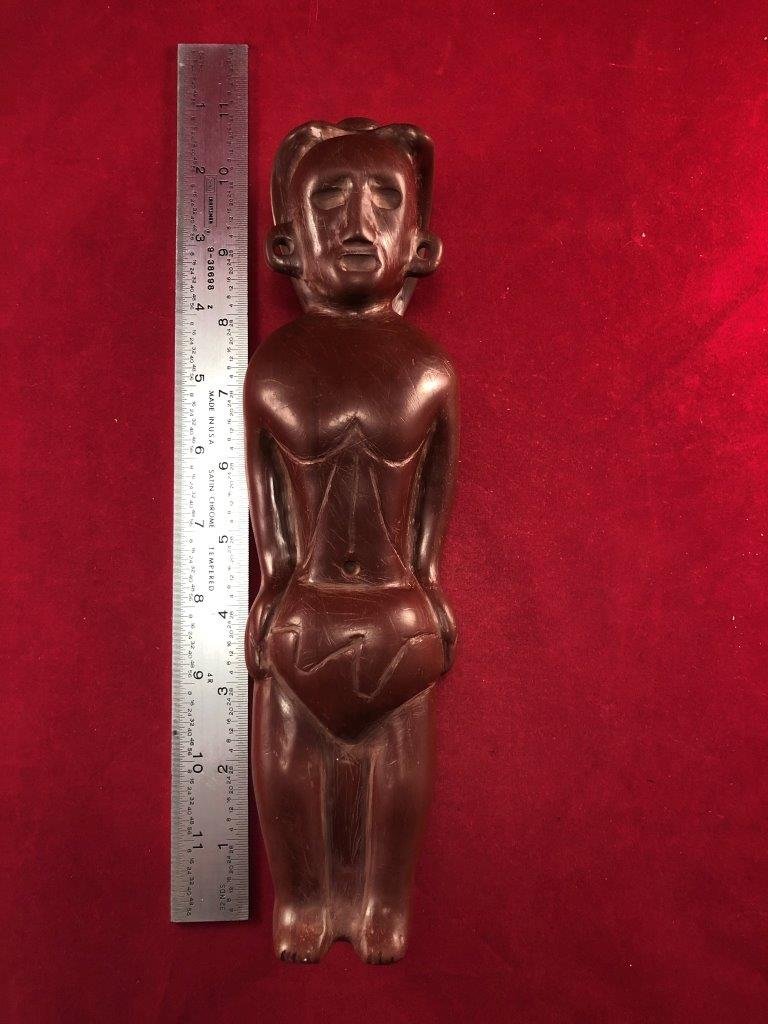 LARGE HUMAN EFFIGY CATLINITE PIPE    ARTIFACT ARROWHEAD (1 of 6)