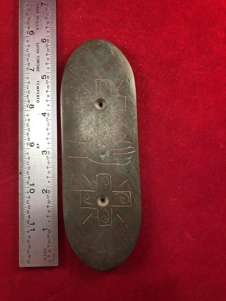 ENGRAVED GORGET     INDIAN ARTIFACT ARROWHEAD (1 of 4)