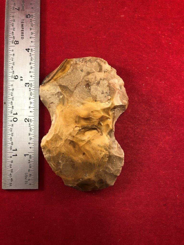 AXE INDIAN ARTIFACT ARROWHEAD: THIS BEAUTIFUL NATIVE AMERICAN INDIAN ARTIFACT IS 3&1/2 INCHES LONG. IT IS FROM PETTIS COUNTY MISSOURI. IT WILL MAKE A GREAT ADDITION TO YOUR COLLECTION!KEY WORDS: NATIVE AMERICAN INDIAN ARTIFACT ARTI
