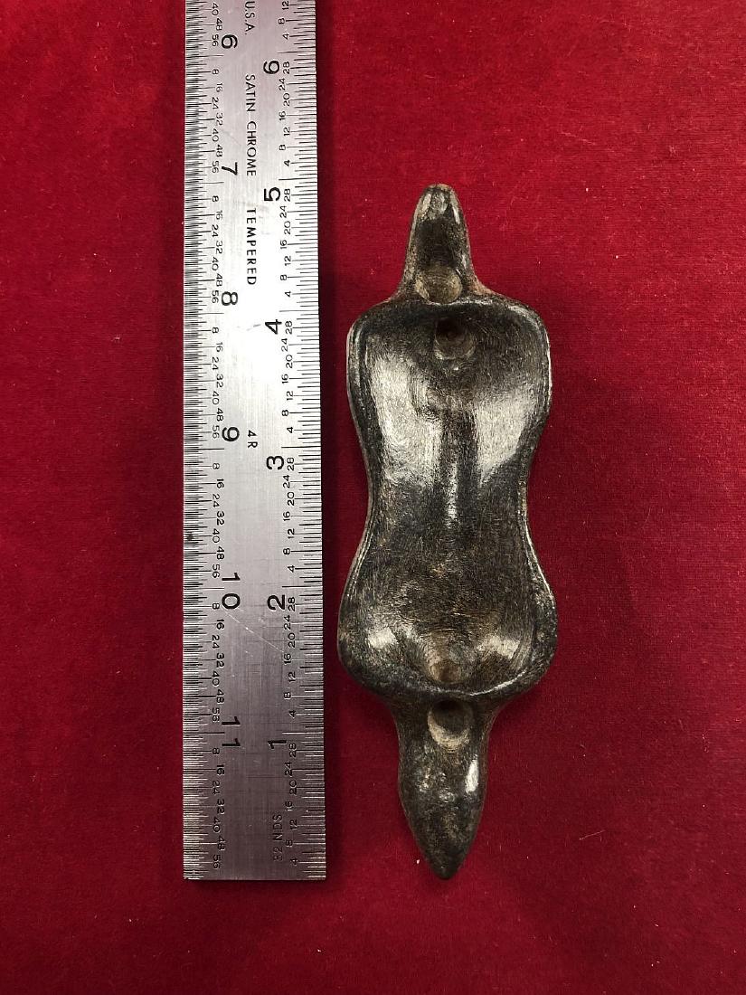 RARE BEAVER EFFIGY BOATSTONE INDIAN ARTIFACT ARROWHEAD (1 of 3)