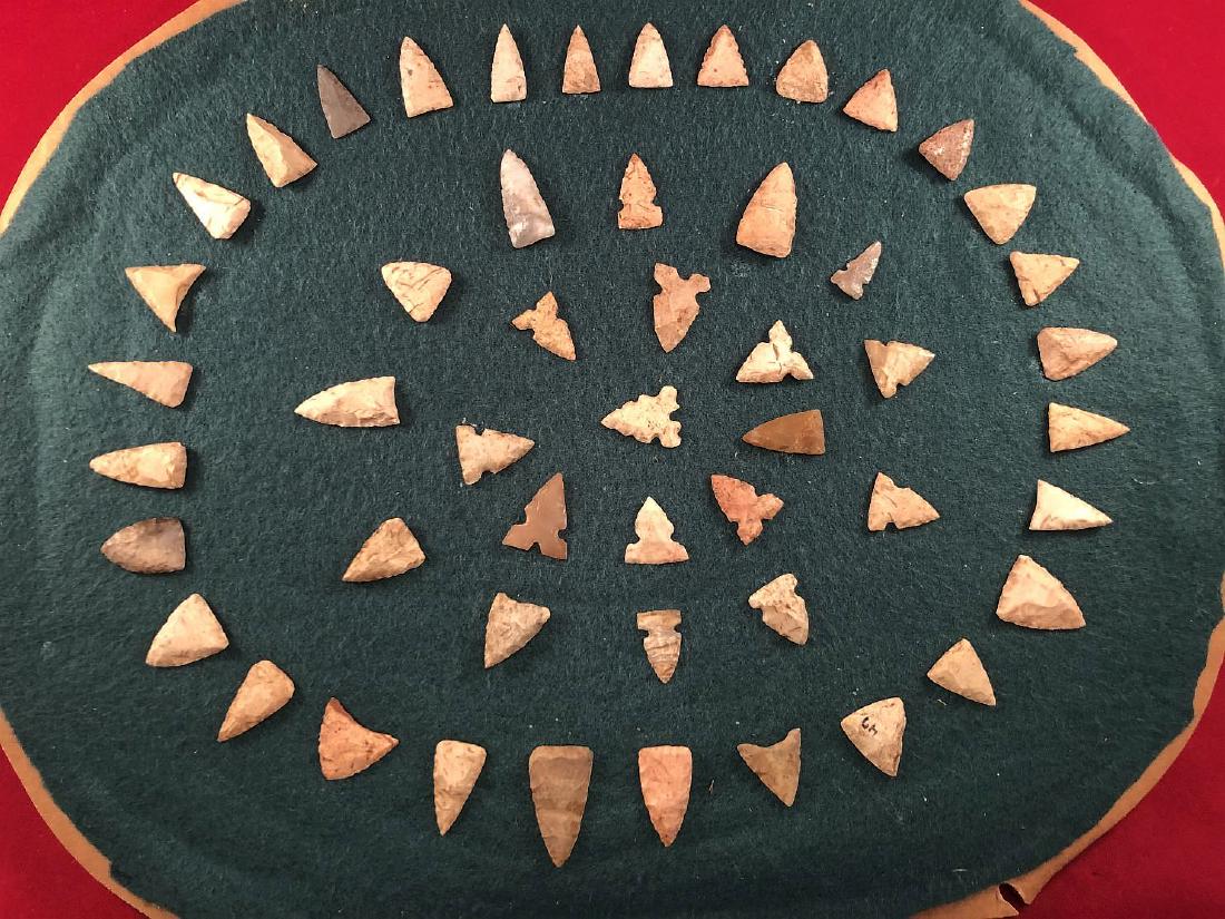 51 BIRDPOINTS      INDIAN ARTIFACT ARROWHEAD (1 of 6)