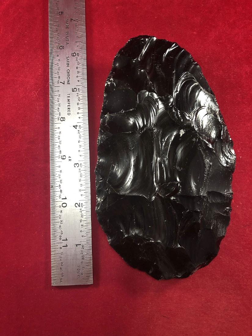 WELL MADE OBSIDIAN BLADE    INDIAN ARTIFACT ARROWHEAD (1 of 3)