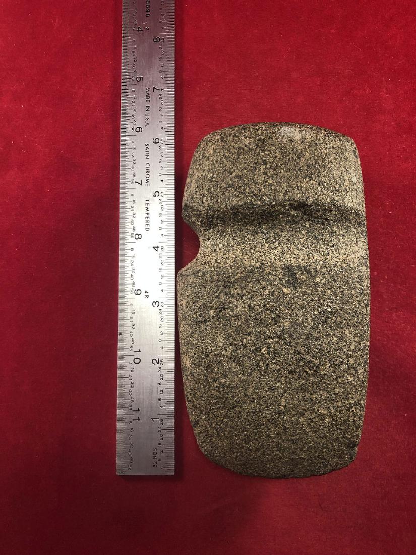 GROOVED AXE INDIAN ARTIFACT ARROWHEAD: THIS BEAUTIFUL NATIVE AMERICAN INDIAN ARTIFACT IS 5&1/2 INCHES LONG. IT IS FROM ILLINOIS. IT WILL MAKE A GREAT ADDITION TO YOUR COLLECTION! KEY WORDS: NATIVE AMERICAN INDIAN ARTIFACT ARTIFACTS ARROWHE