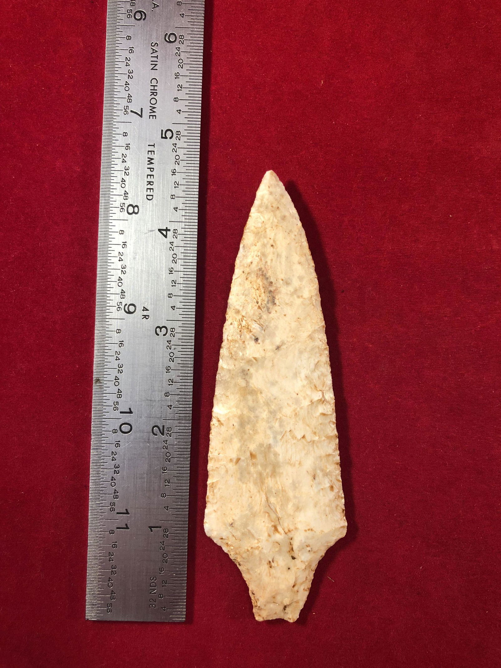 ADENA     INDIAN ARTIFACT POTTERY ARROWHEAD (1 of 3)