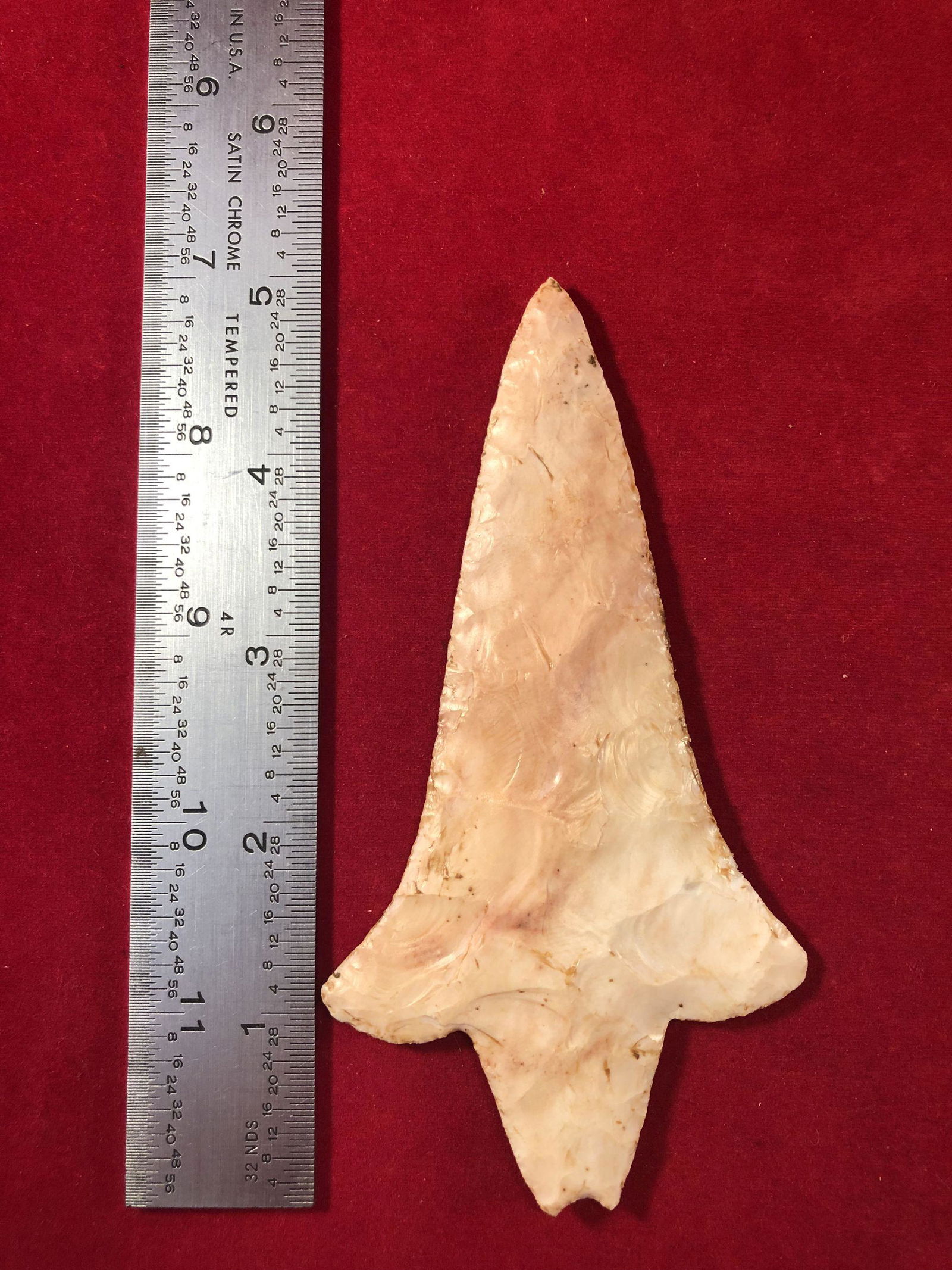 ADENA     INDIAN ARTIFACT POTTERY ARROWHEAD (1 of 3)