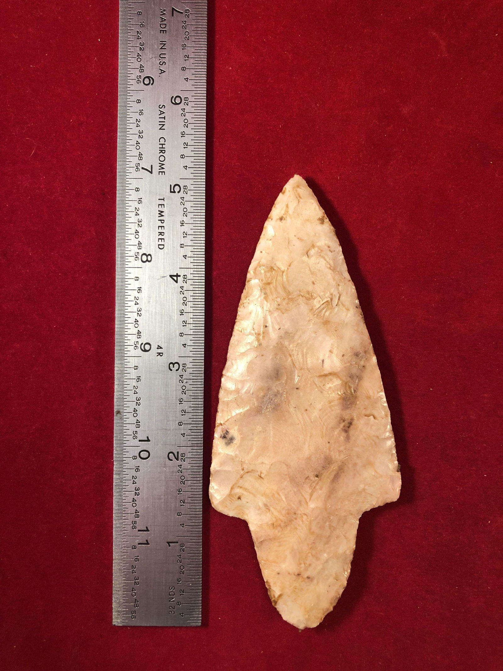 ADENA     INDIAN ARTIFACT POTTERY ARROWHEAD (1 of 3)
