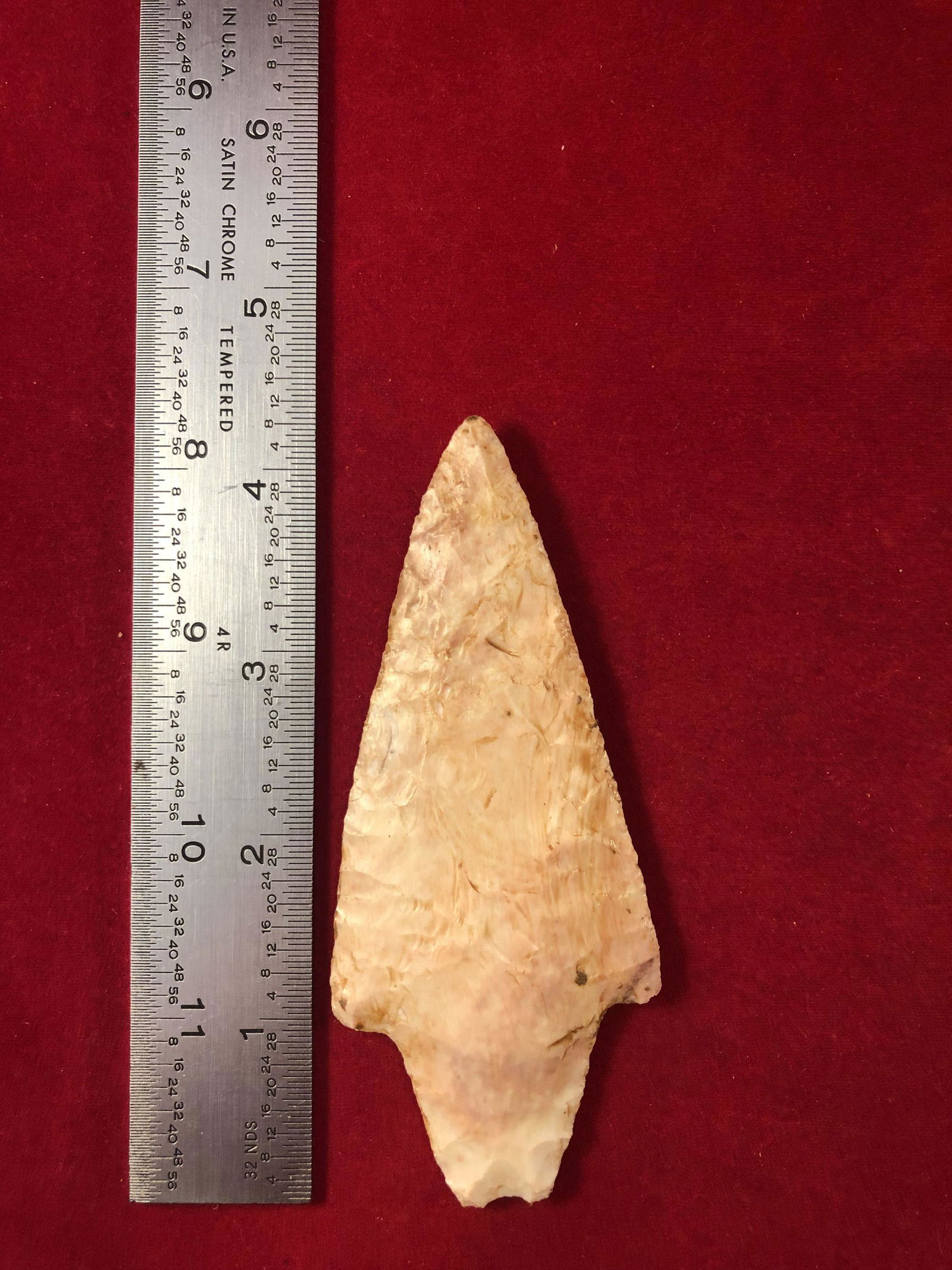 ADENA     INDIAN ARTIFACT POTTERY ARROWHEAD (1 of 3)