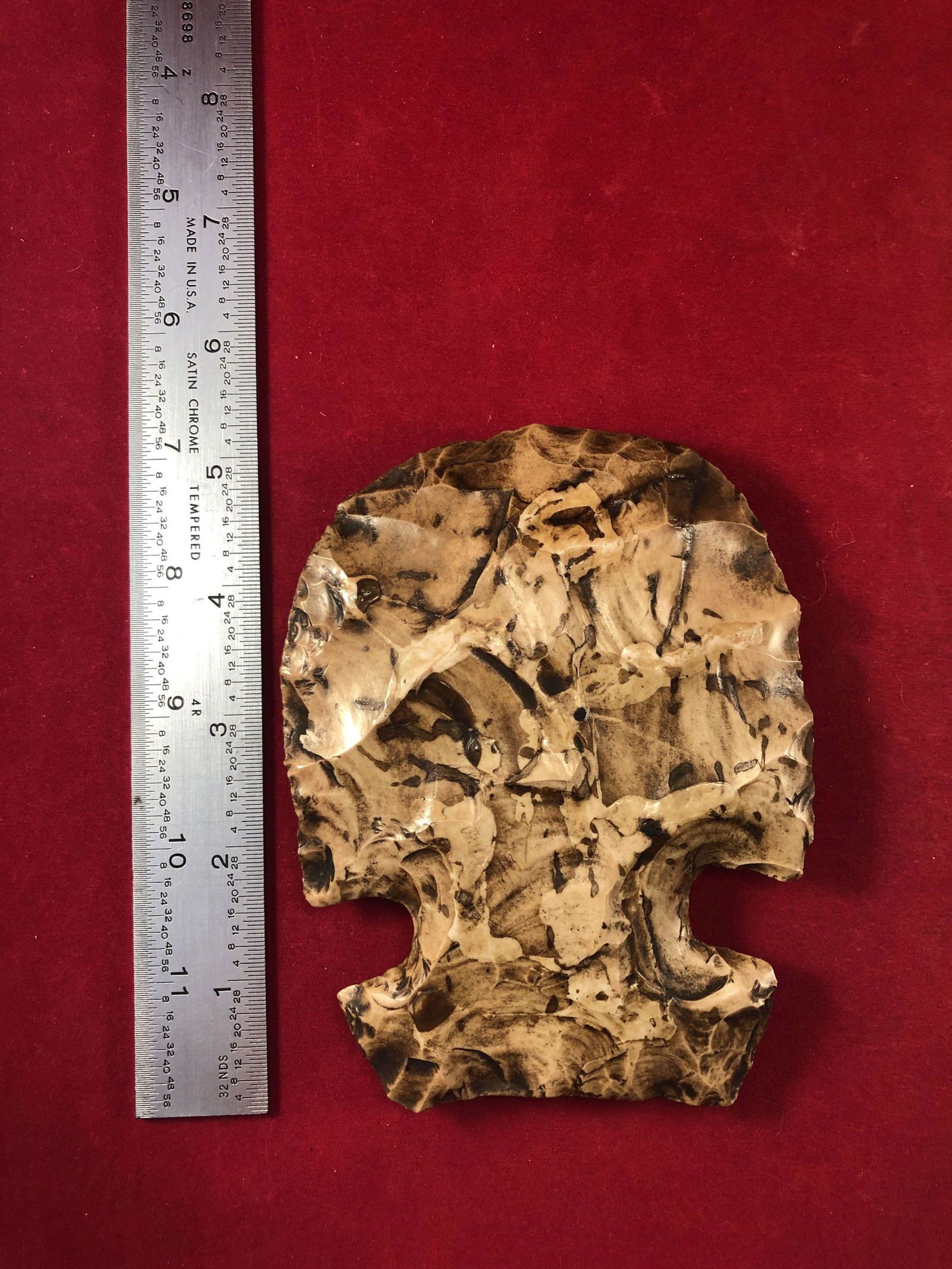 CHIPPED HOE     INDIAN ARTIFACT POTTERY ARROWHEAD (1 of 3)