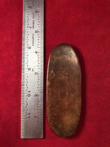 UNDRILLED GORGET     INDIAN POTTERY ARTIFACT ARROWHEAD (1 of 3)