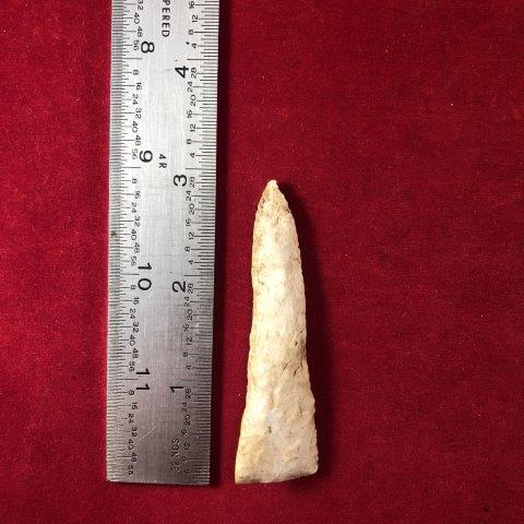 DRILL     INDIAN POTTERY ARTIFACT ARROWHEAD (1 of 3)